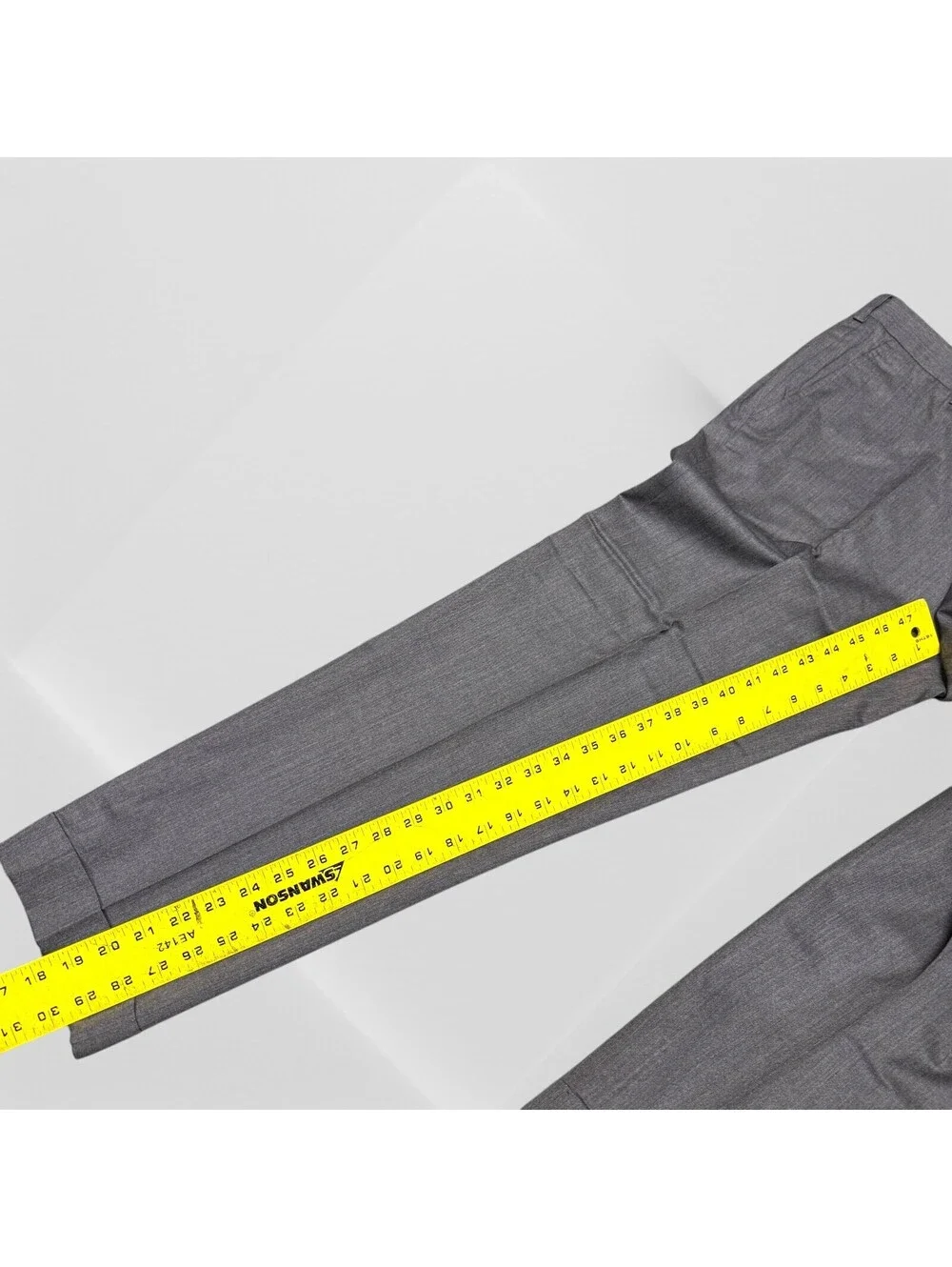 Southwick Clothes Dress Pants Men 32 32x29) 110s Wool Cuffed Charcoal Gray NWOT